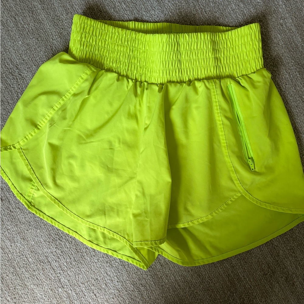 Women’s Yellow Athletic Shorts